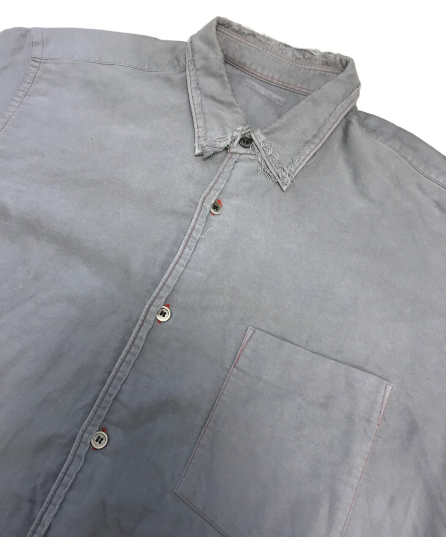 [Pre-owned] COMME des GARCONS HOMME Damaged stitched shirt HC-B048