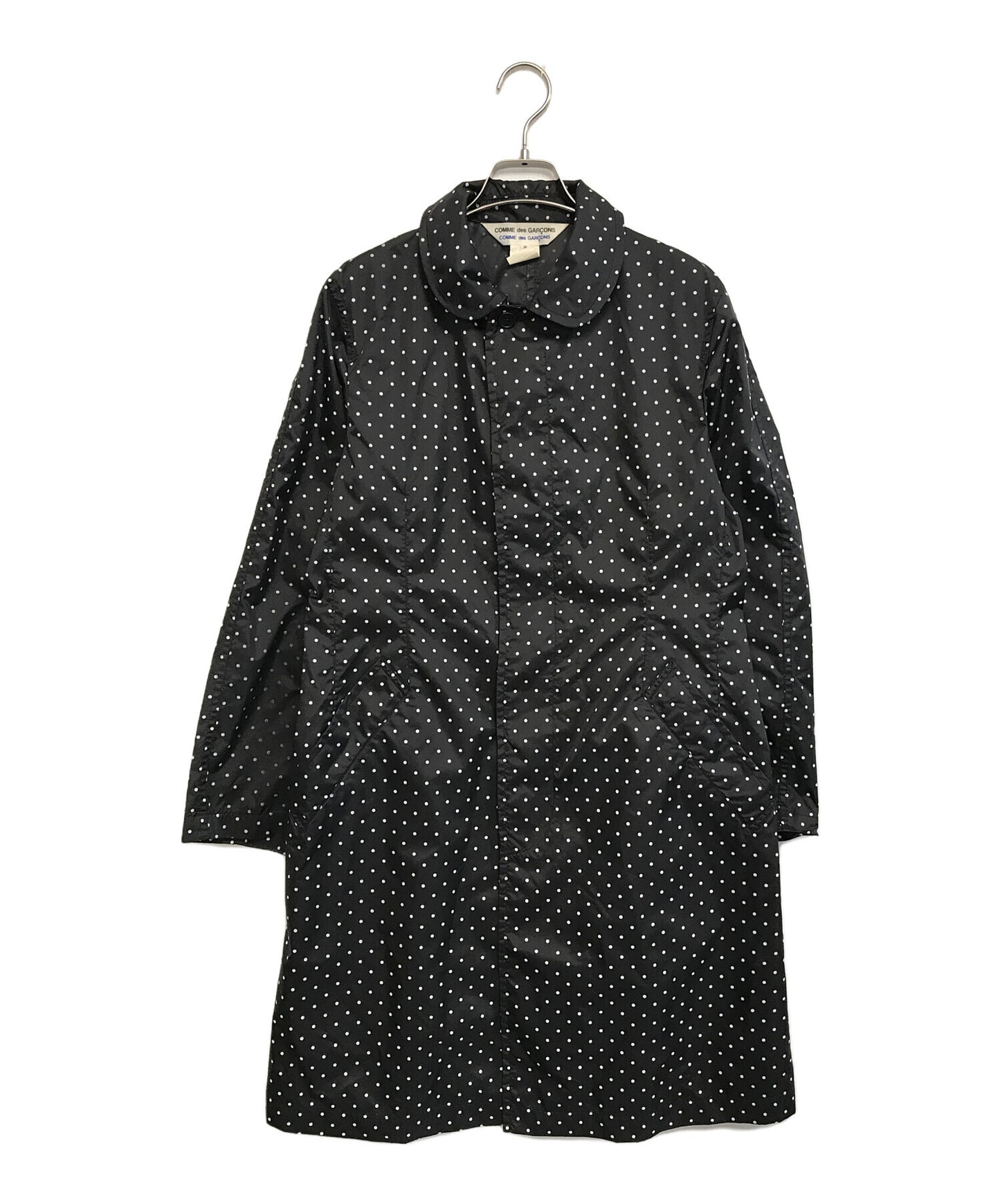 [Pre-owned] COMME des GARCONS COMME des GARCONS Round Collar Dot Stencil Collar Coat S11C004