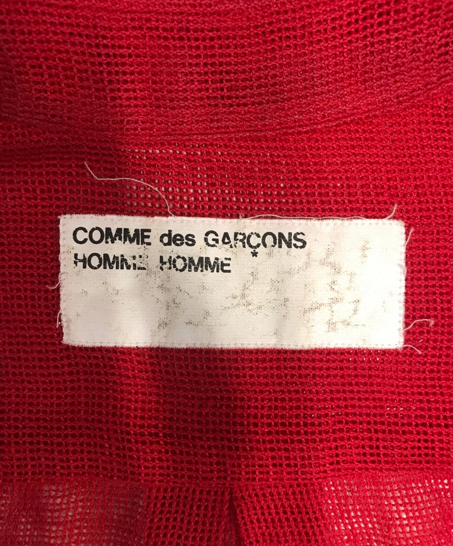 [Pre-owned] COMME des GARCONS HOMME HOMME 90's S/S linen shirt IB-100210