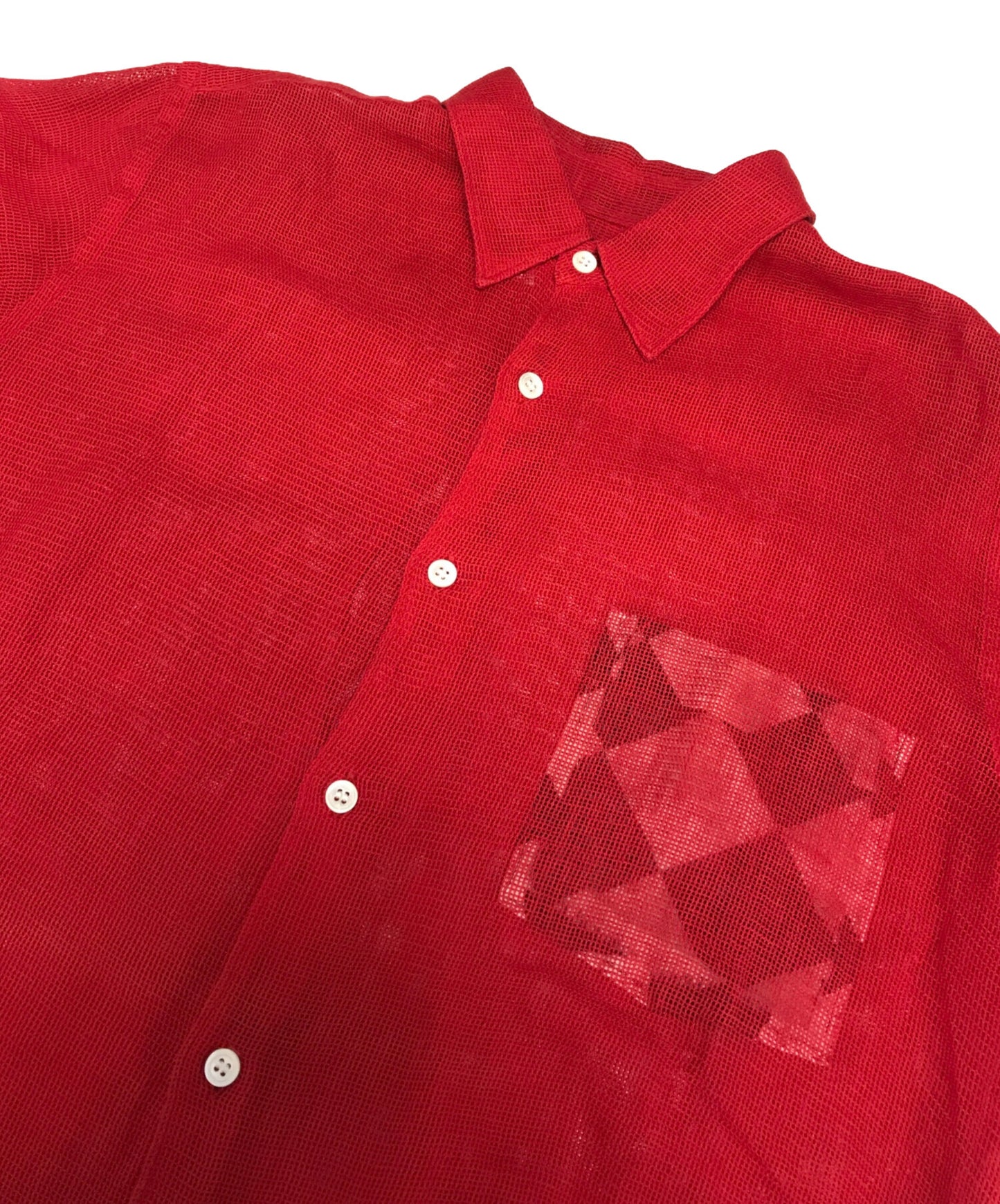 [Pre-owned] COMME des GARCONS HOMME HOMME 90's S/S linen shirt IB-100210