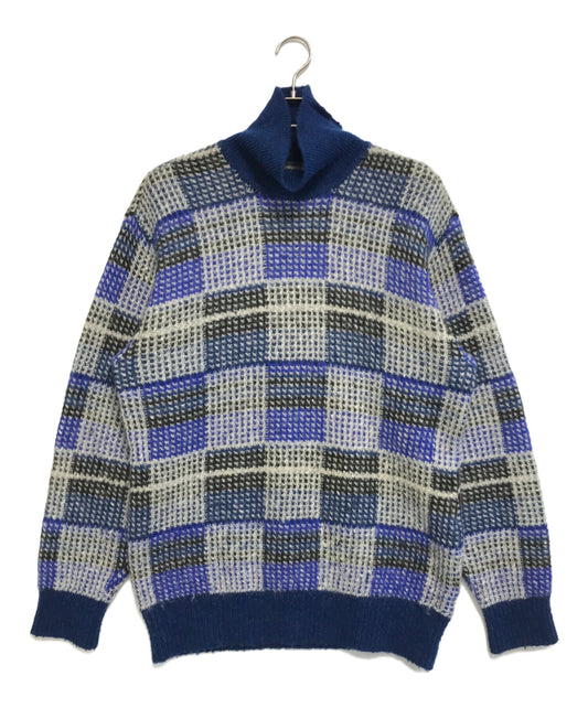 [Pre-owned] ISSEY MIYAKE MEN Block Check High Neck Knit