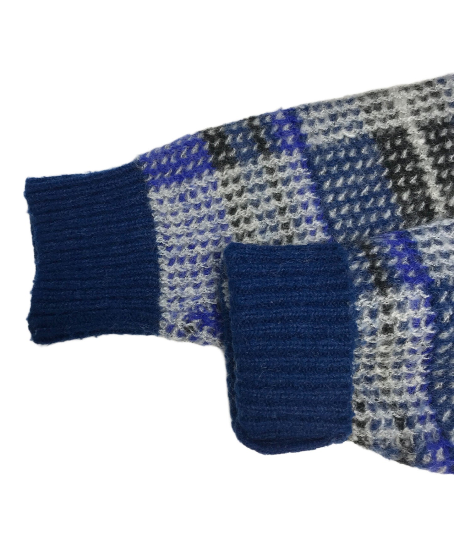 [Pre-owned] ISSEY MIYAKE MEN Block Check High Neck Knit