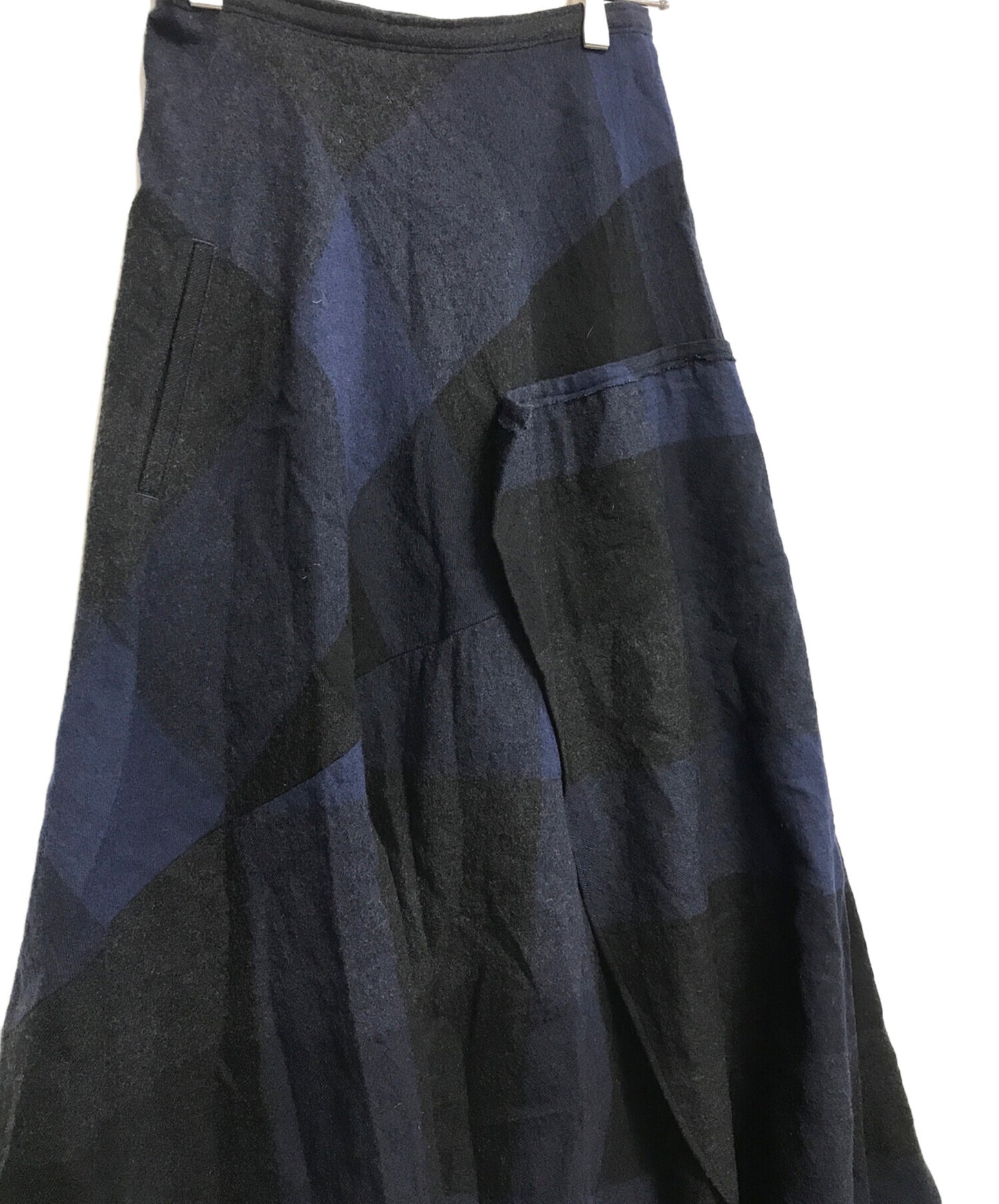 [Pre-owned] yohji yamamoto+noir checked skirt NK-S19-117