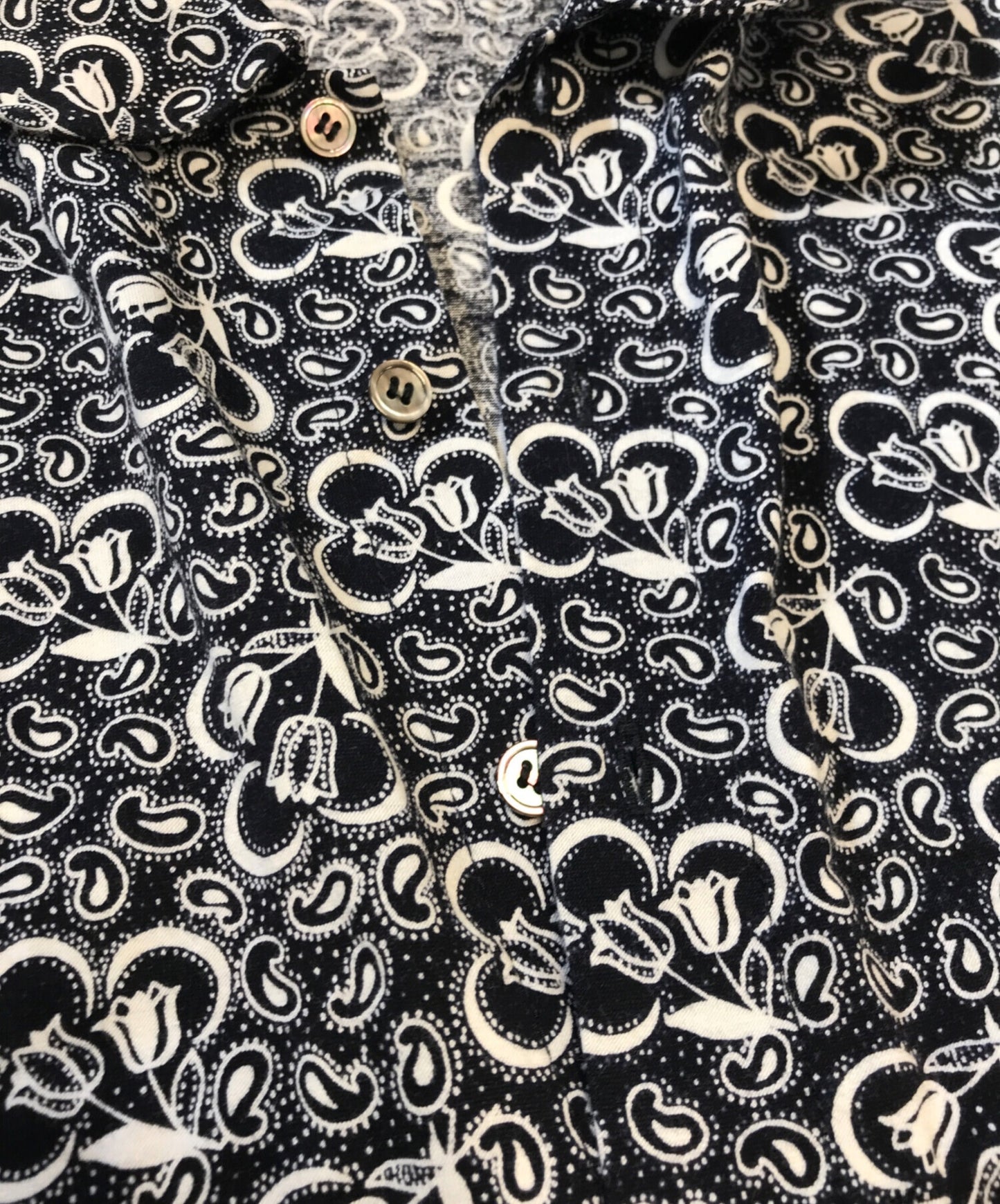 [Pre-owned] tricot COMME des GARCONS Paisley Pattern Round Collar Shirt TC-T005