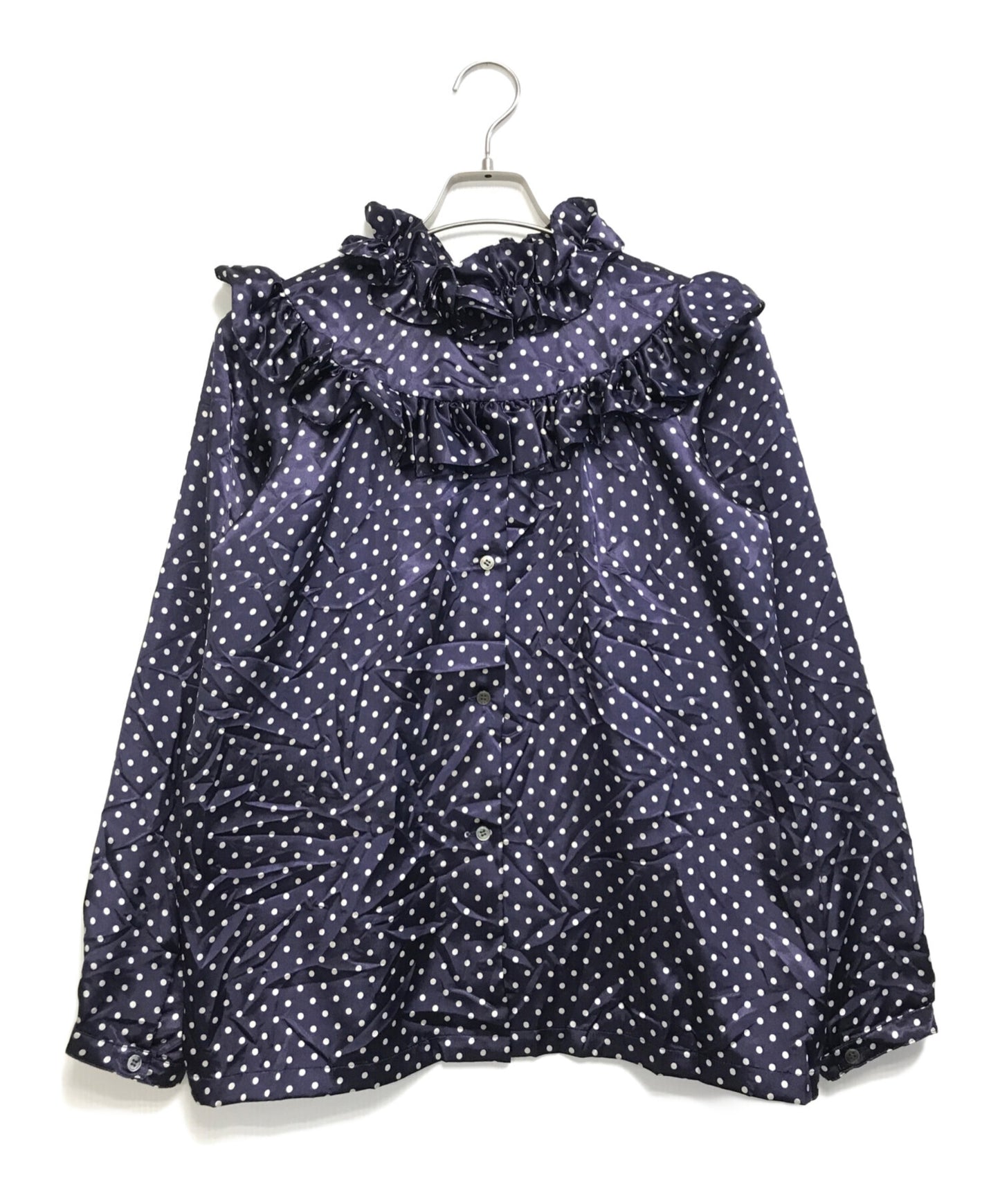 [Pre-owned] COMME des GARCONS GIRL Dot Frill Blouse NM-B009