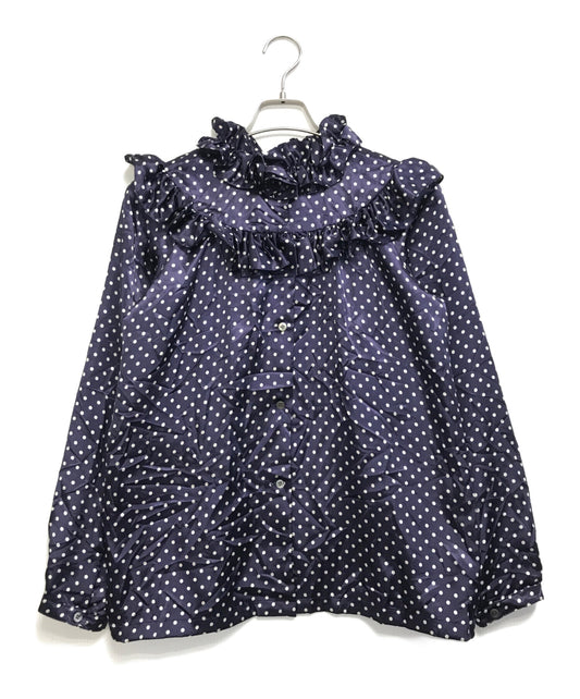 [Pre-owned] COMME des GARCONS GIRL Dot Frill Blouse NM-B009
