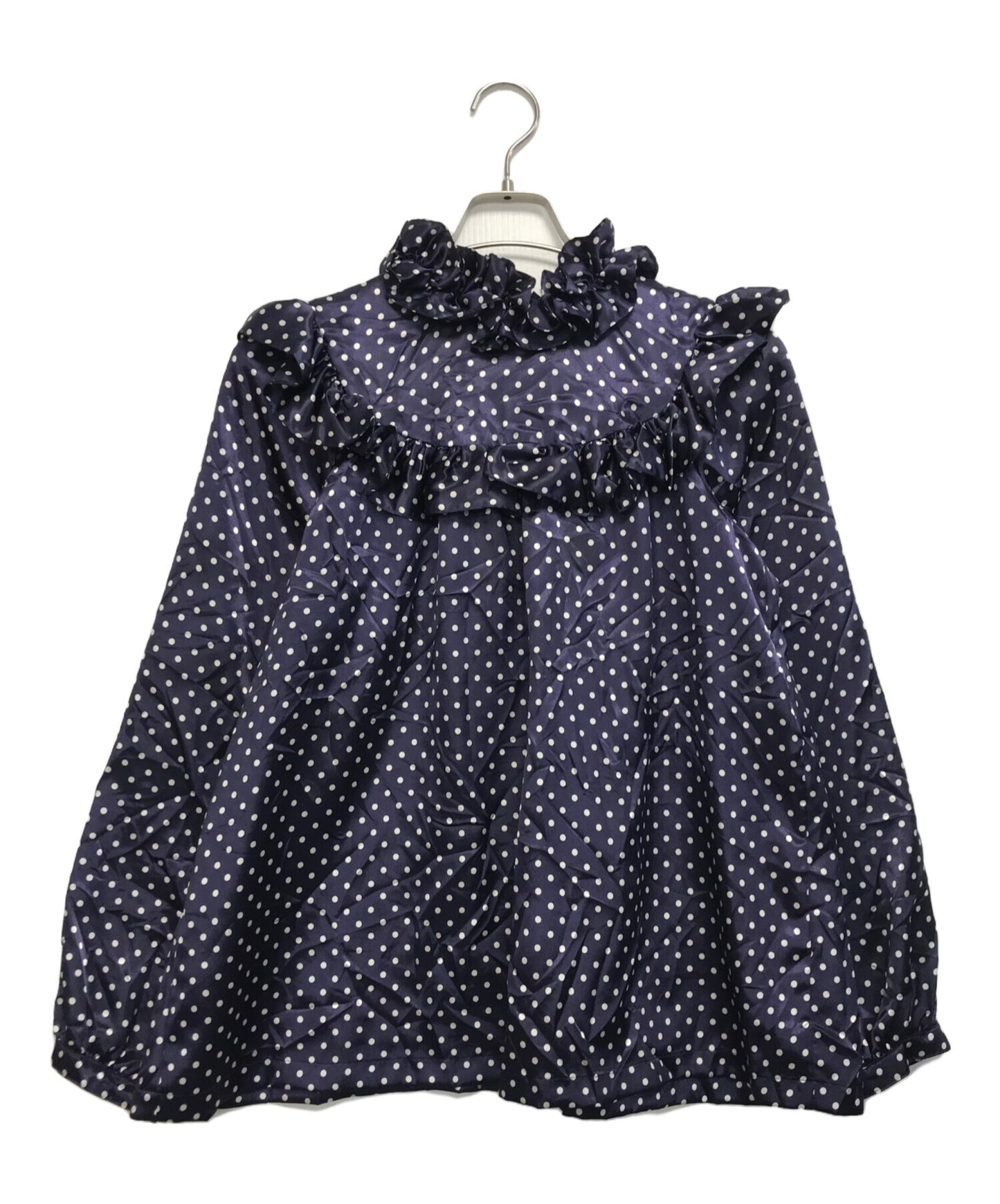 [Pre-owned] COMME des GARCONS GIRL Dot Frill Blouse NM-B009