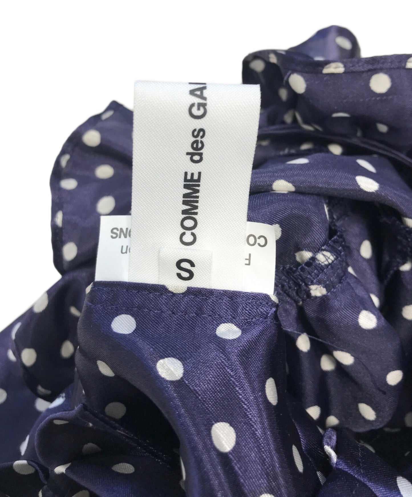 [Pre-owned] COMME des GARCONS GIRL Dot Frill Blouse NM-B009