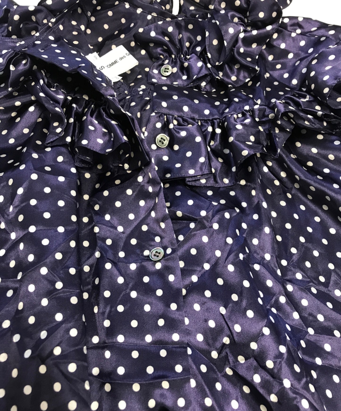 [Pre-owned] COMME des GARCONS GIRL Dot Frill Blouse NM-B009