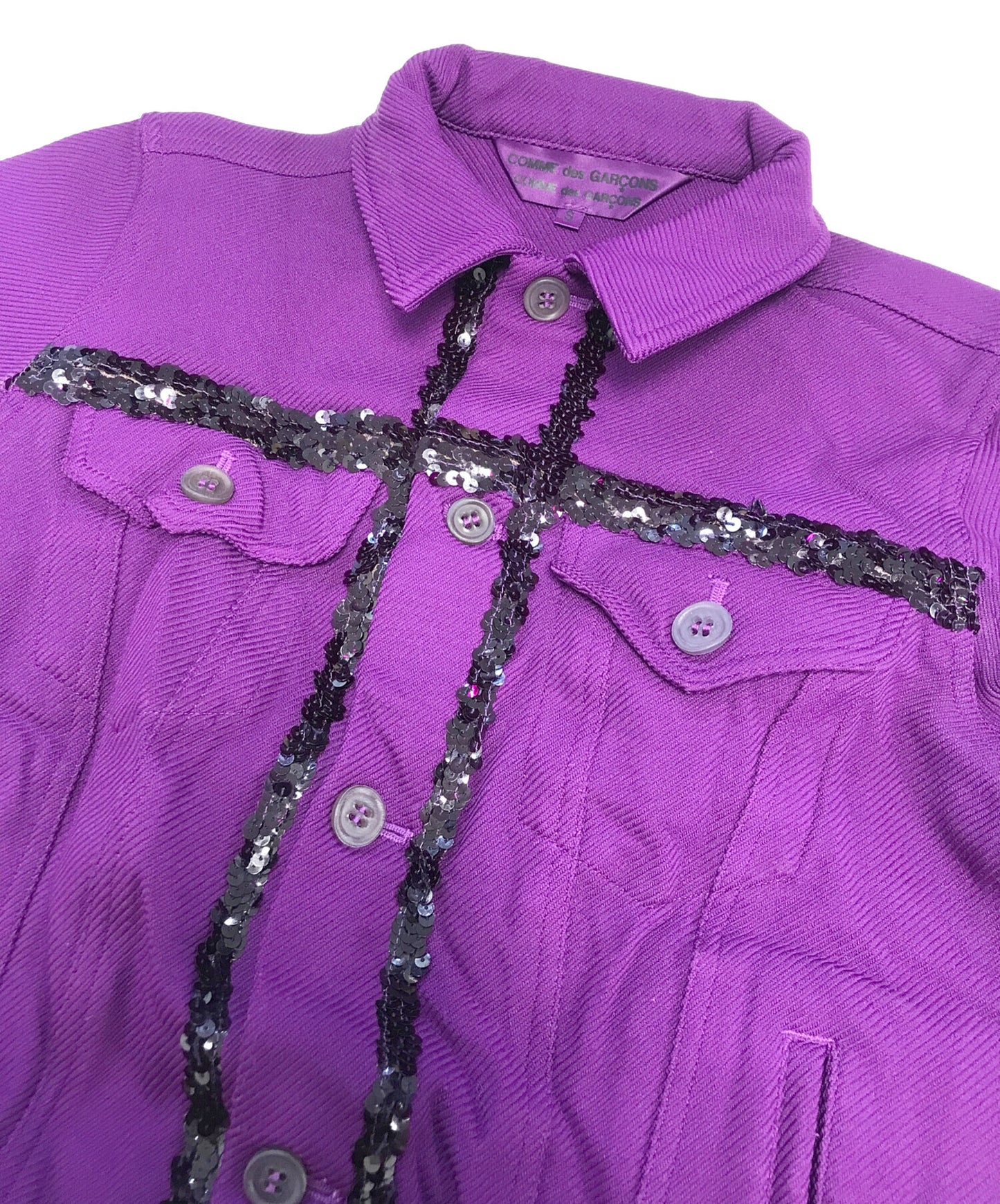 [Pre-owned] COMME des GARCONS COMME des GARCONS Sequined Trucker Jacket RP-J015