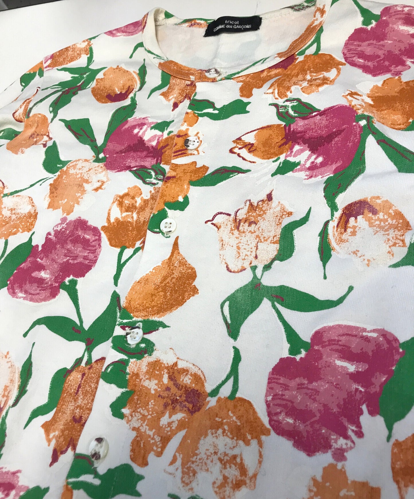 [Pre-owned] tricot COMME des GARCONS Floral Pattern Knit Cardigan