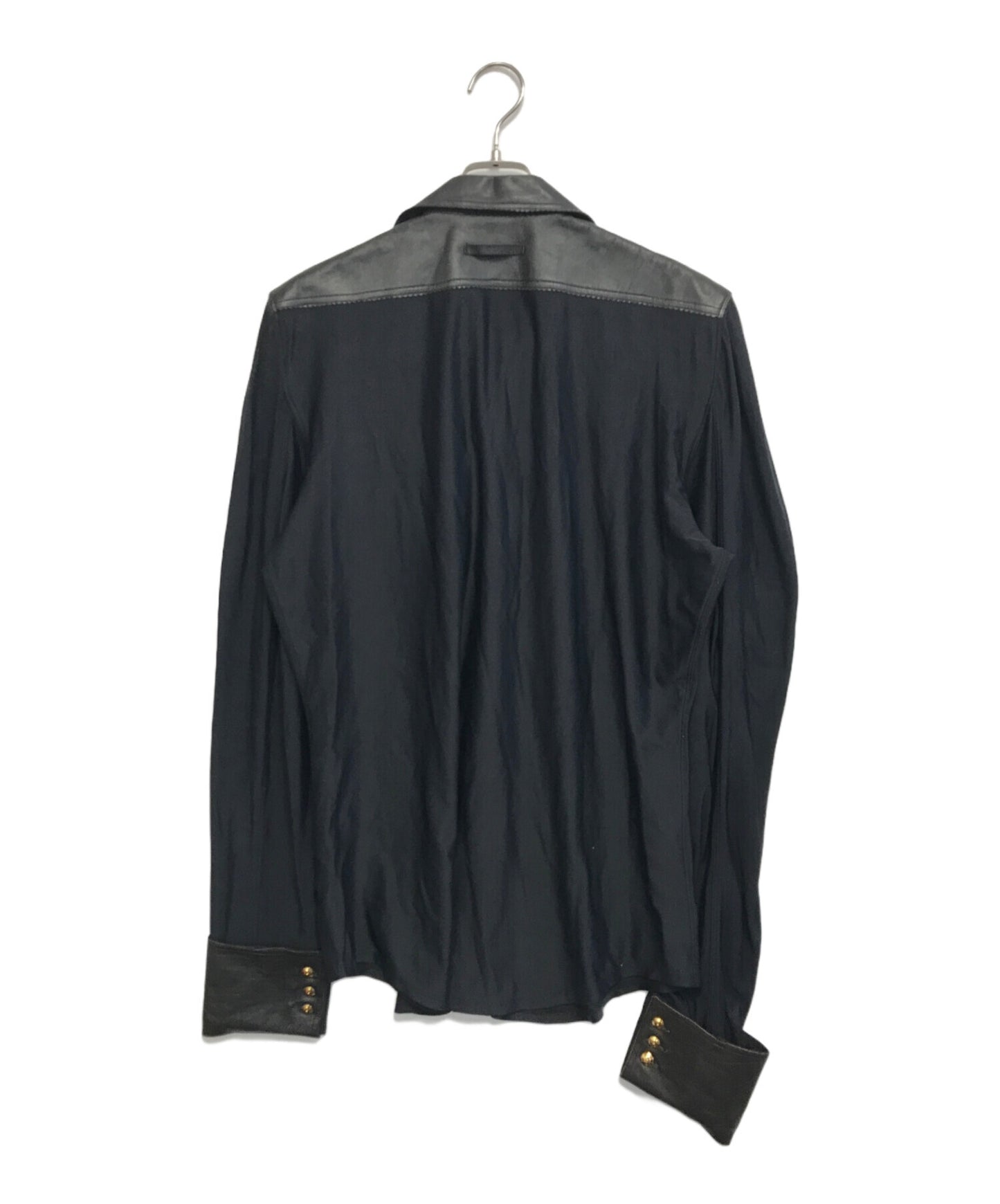 [Pre-owned] Jean Paul Gaultier homme Leather cut-out shirt