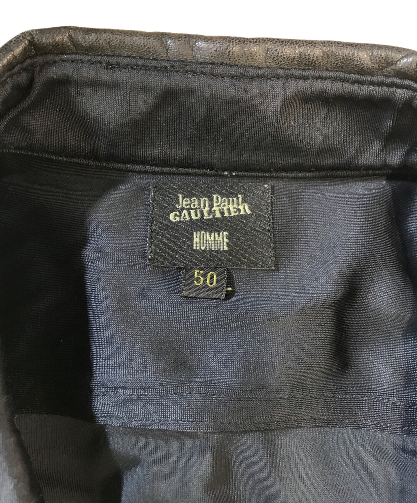 [Pre-owned] Jean Paul Gaultier homme Leather cut-out shirt