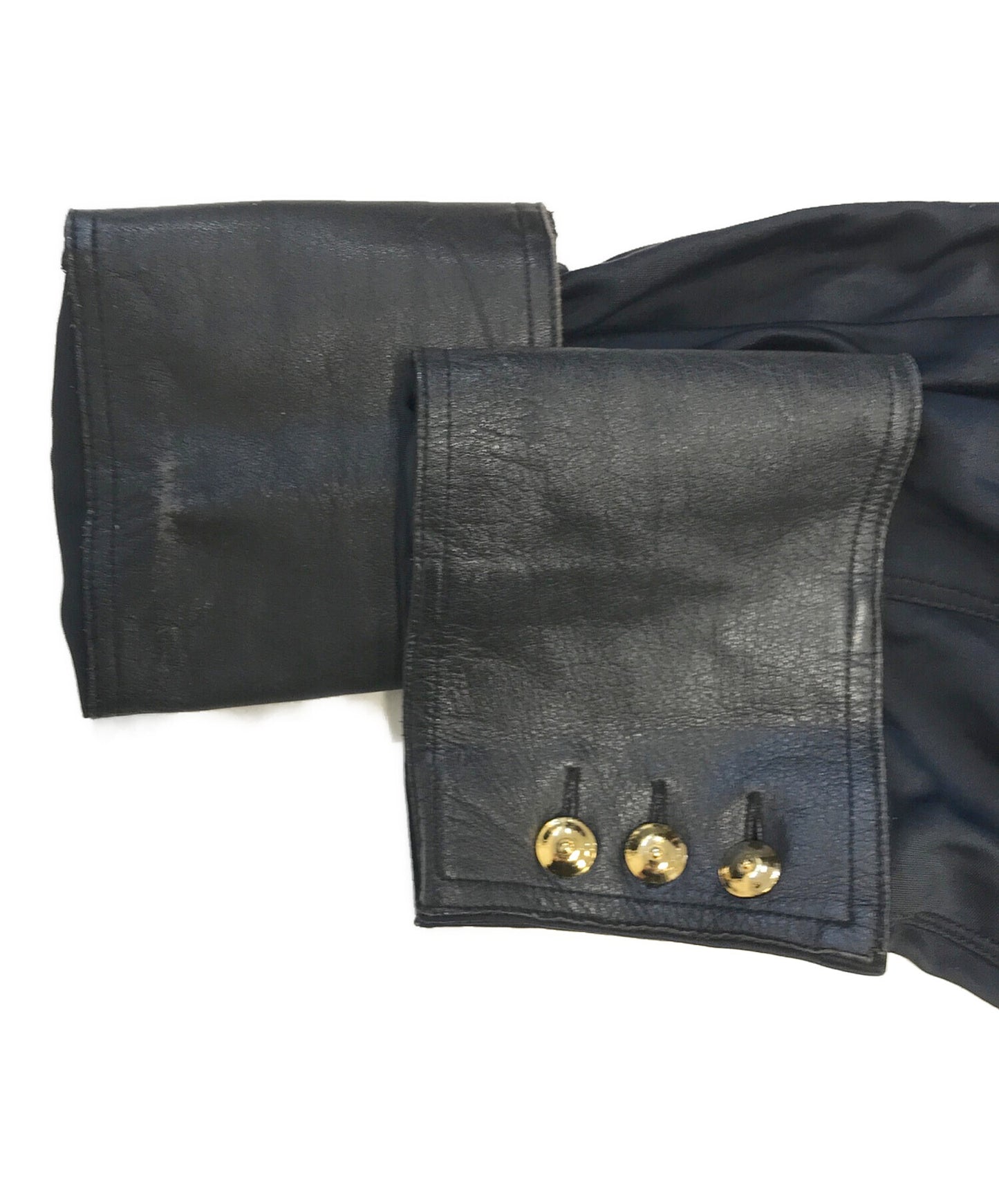 [Pre-owned] Jean Paul Gaultier homme Leather cut-out shirt