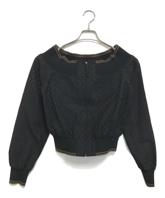 [Pre-owned] Jean Paul Gaultier FEMME Dot Pattern Zip-Up Jacket