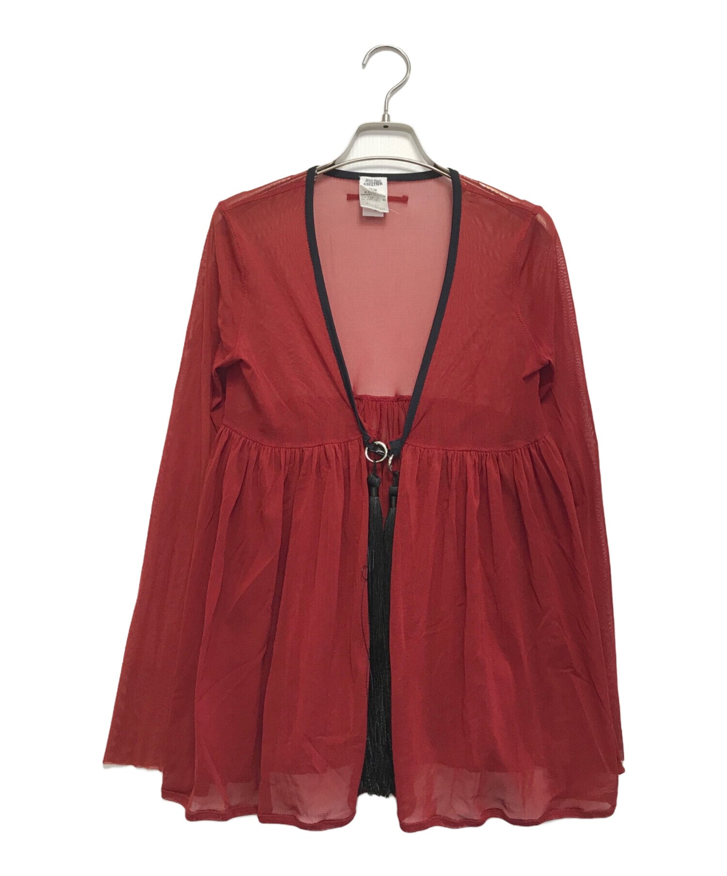 [Pre-owned] Jean Paul Gaultier FEMME Power Net Decoration Blouse