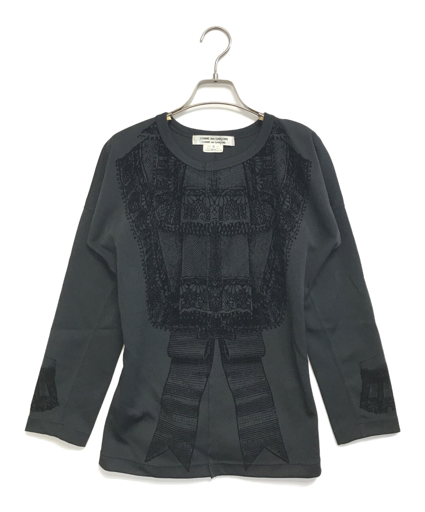[Pre-owned] COMME des GARCONS COMME des GARCONS Ruffle Sweatshirt with Velour Decoration RR-T003