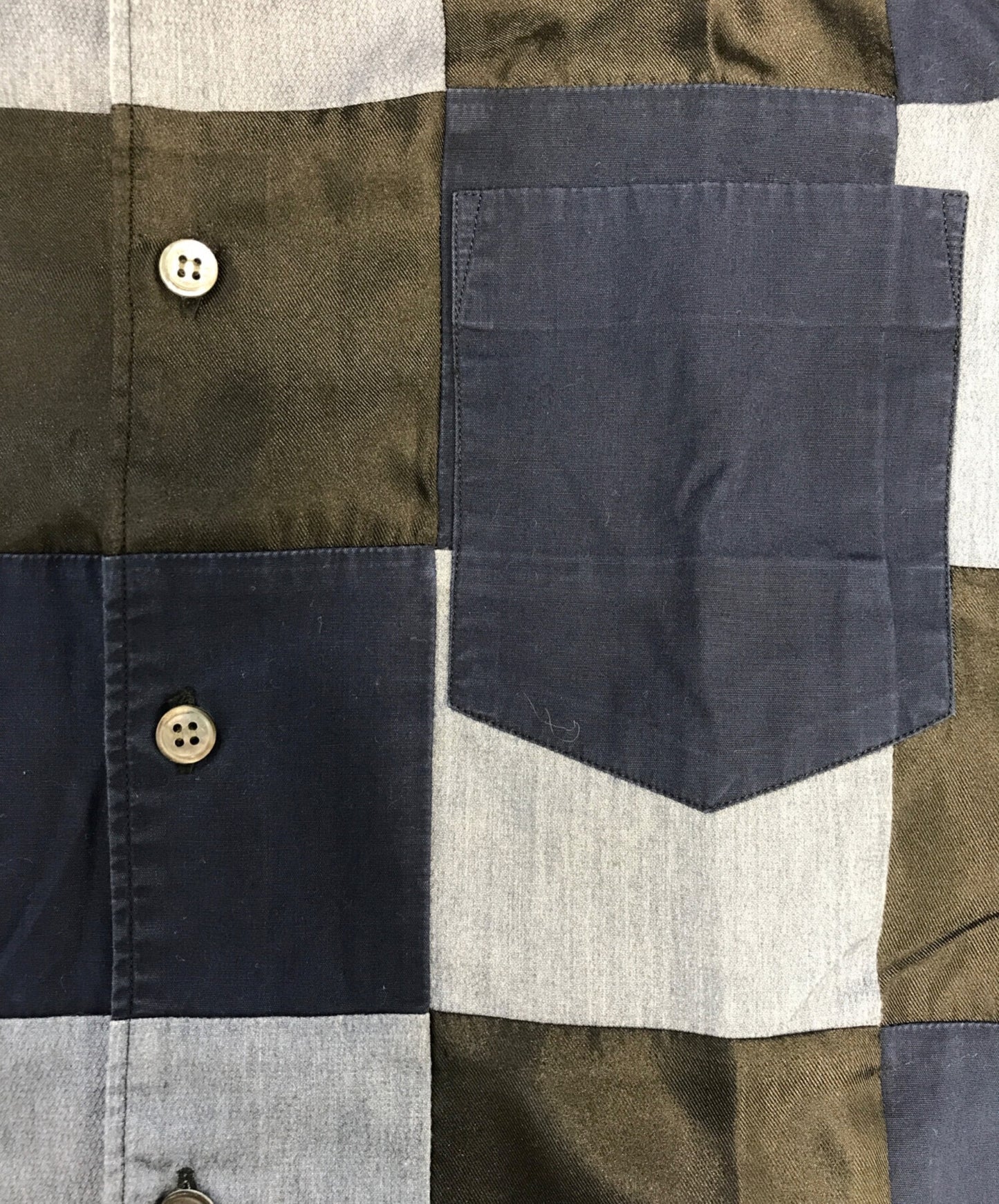 [Pre-owned] COMME des GARCONS SHIRT patchwork shirt S21816