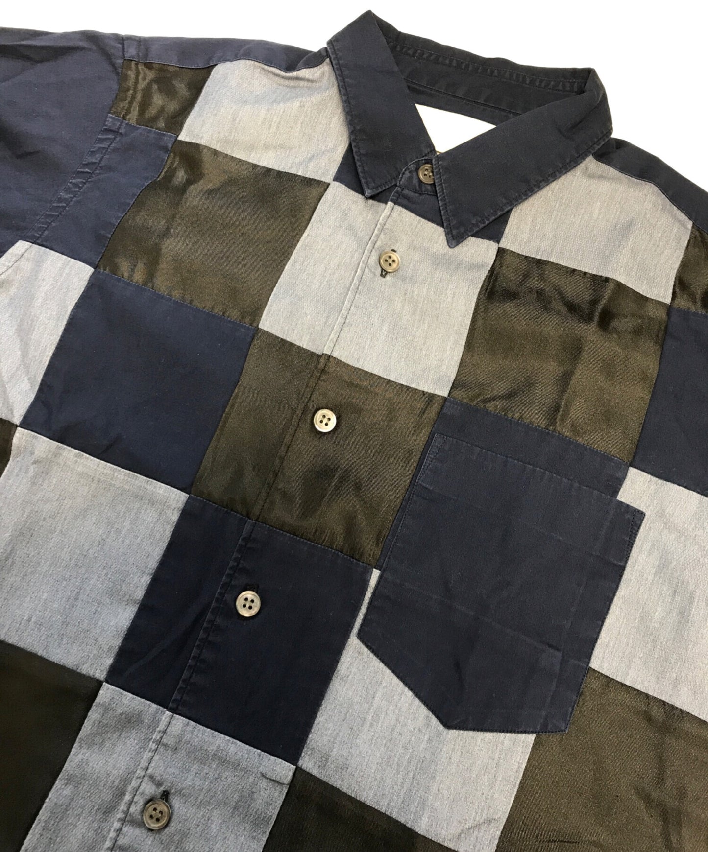 [Pre-owned] COMME des GARCONS SHIRT patchwork shirt S21816