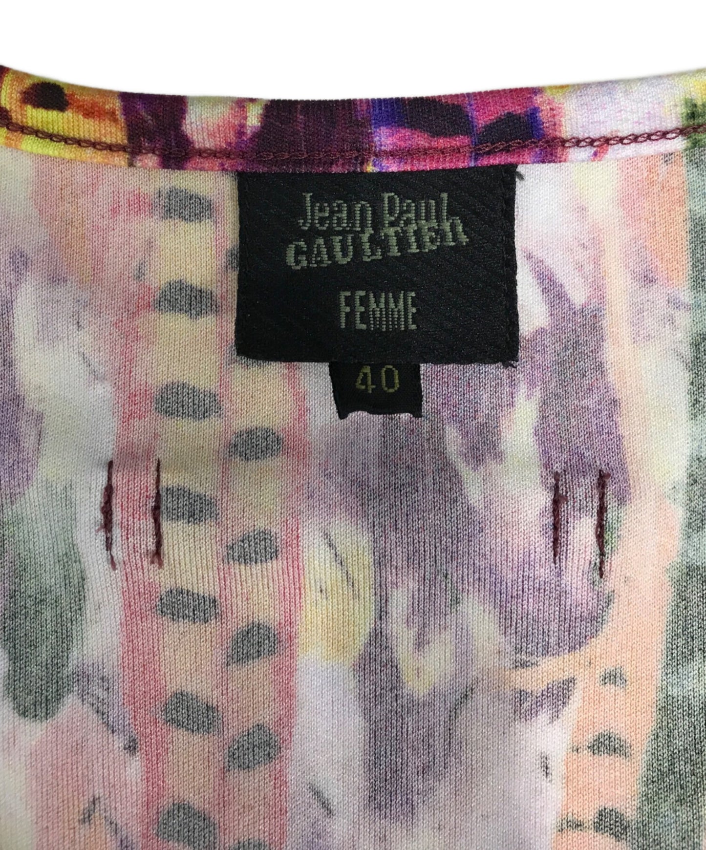 [Pre-owned] Jean Paul Gaultier FEMME Transfer Print Cardigan