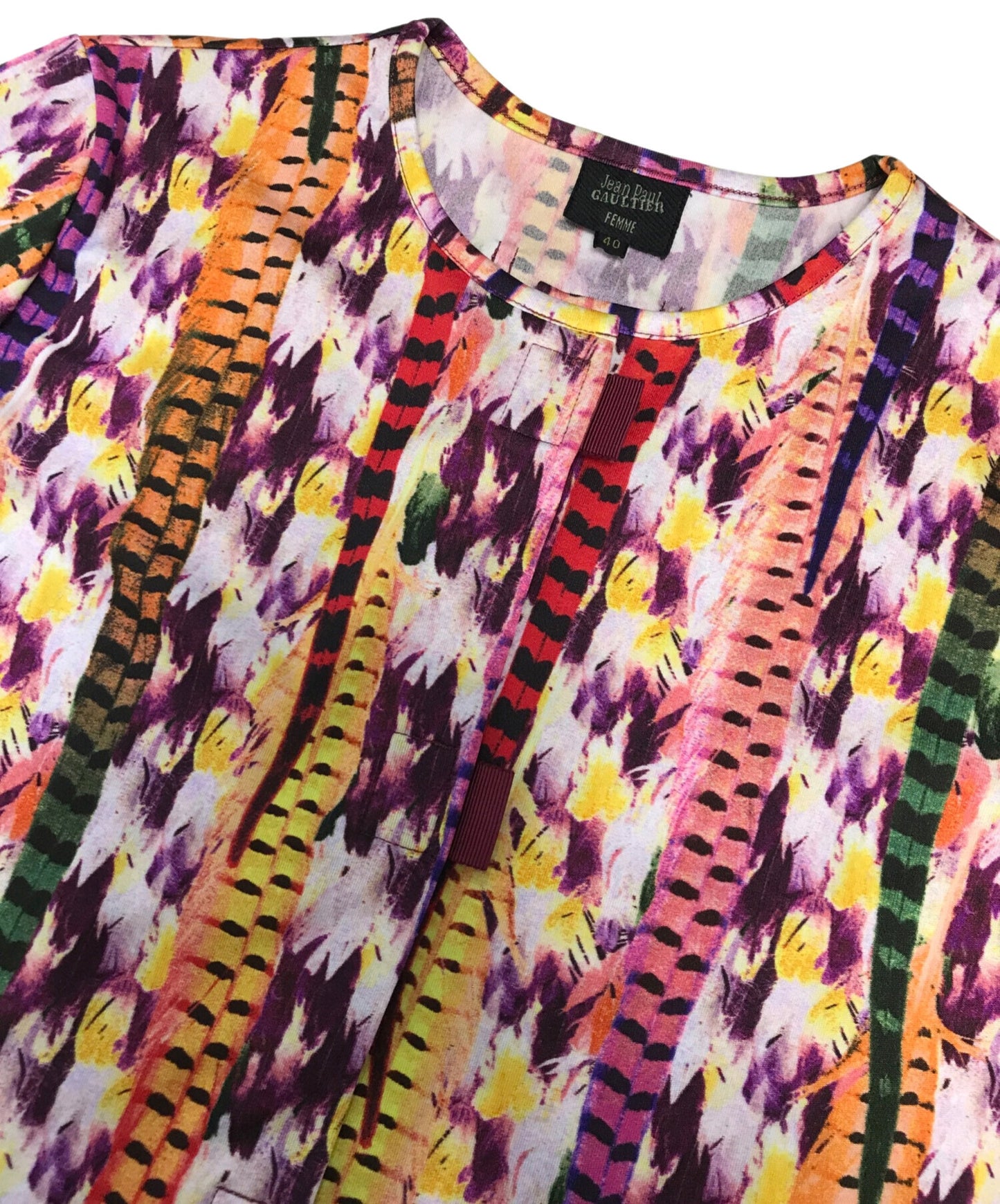 [Pre-owned] Jean Paul Gaultier FEMME Transfer Print Cardigan