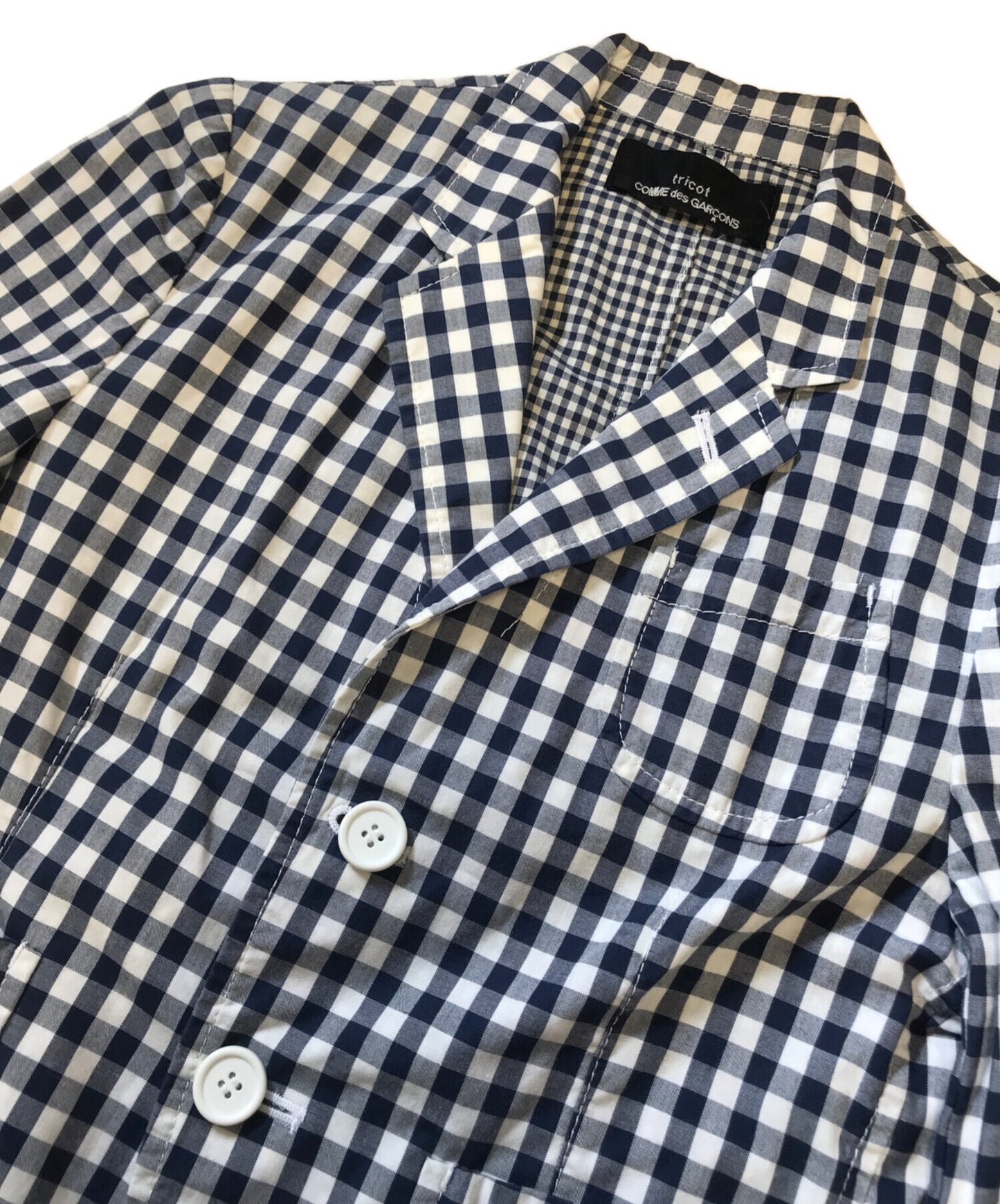 [Pre-owned] tricot COMME des GARCONS Check Tailored Jacket TE-J017