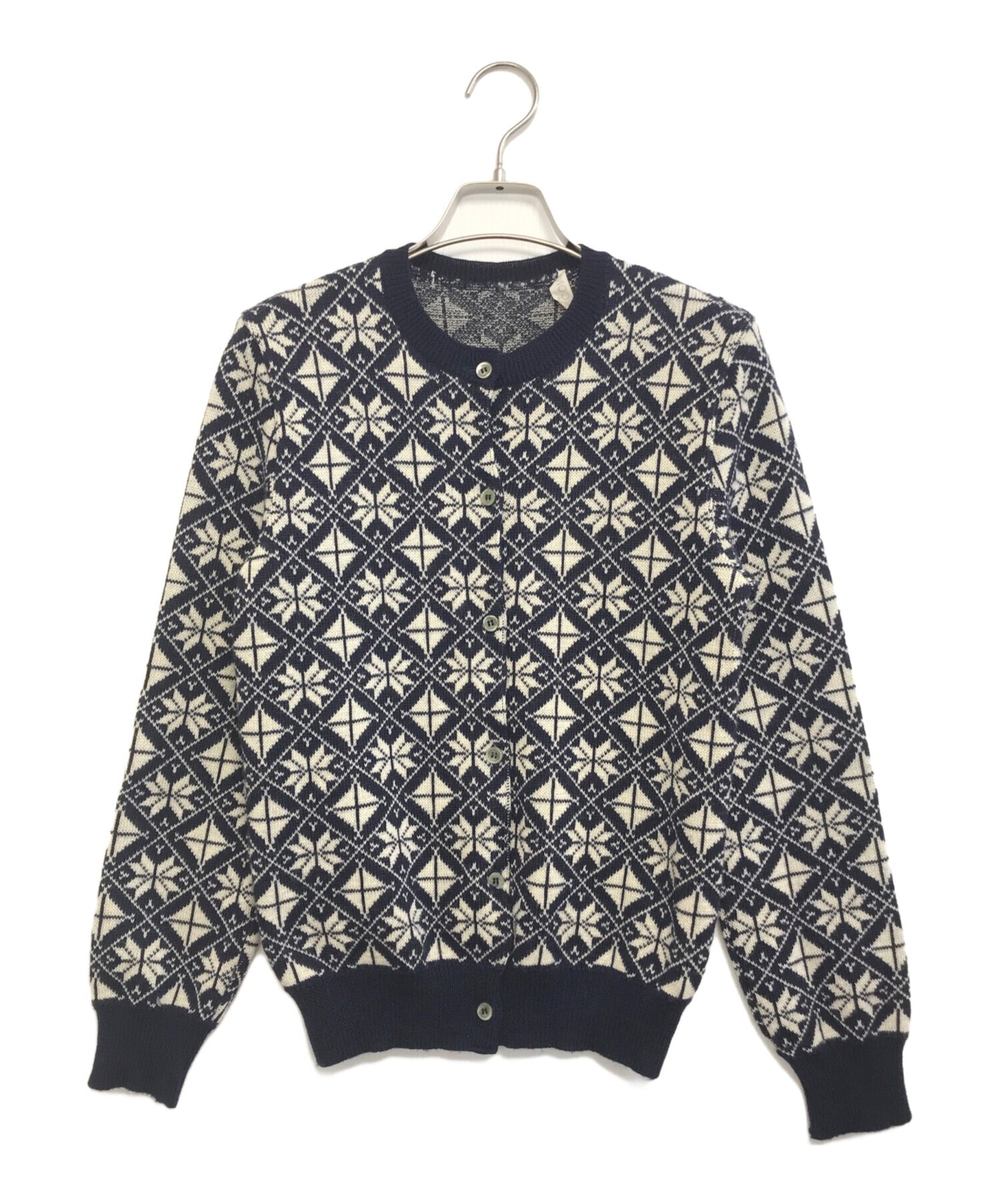 [Pre-owned] COMME des GARCONS 80's Snow Pattern Knit Cardigan