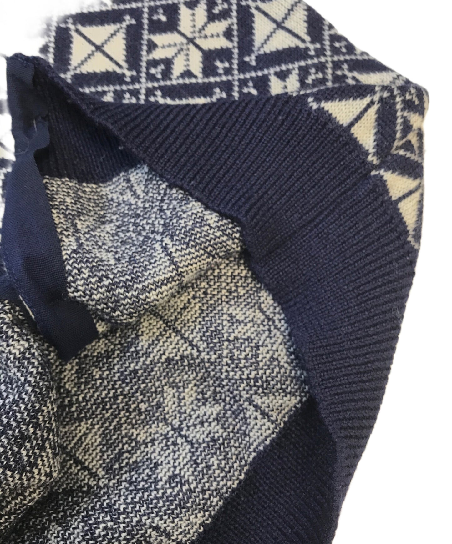 [Pre-owned] COMME des GARCONS 80's Snow Pattern Knit Cardigan