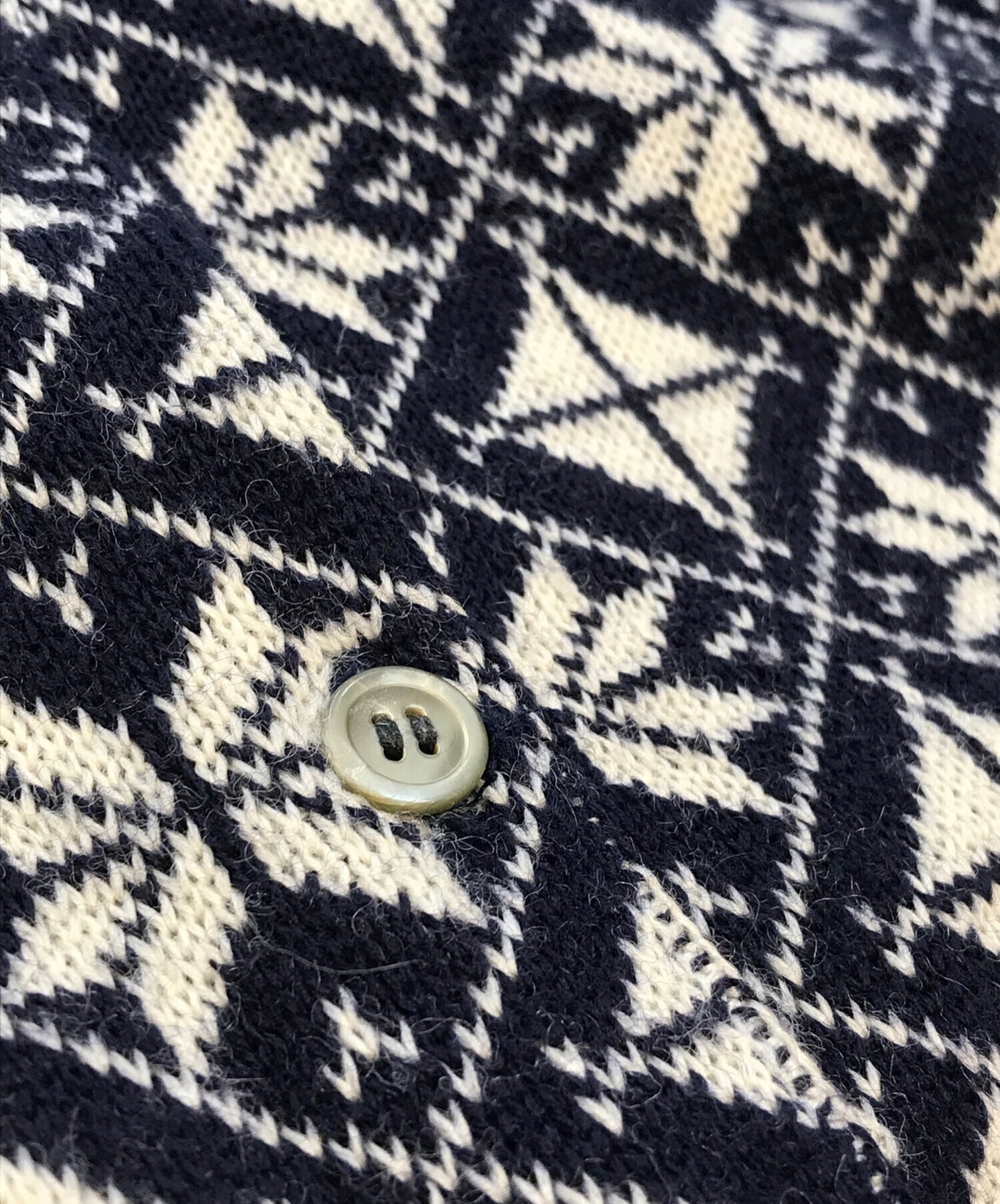[Pre-owned] COMME des GARCONS 80's Snow Pattern Knit Cardigan