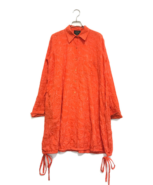 [Pre-owned] Jean Paul Gaultier FEMME Fully embroidered shirt dress with flower pattern 499994