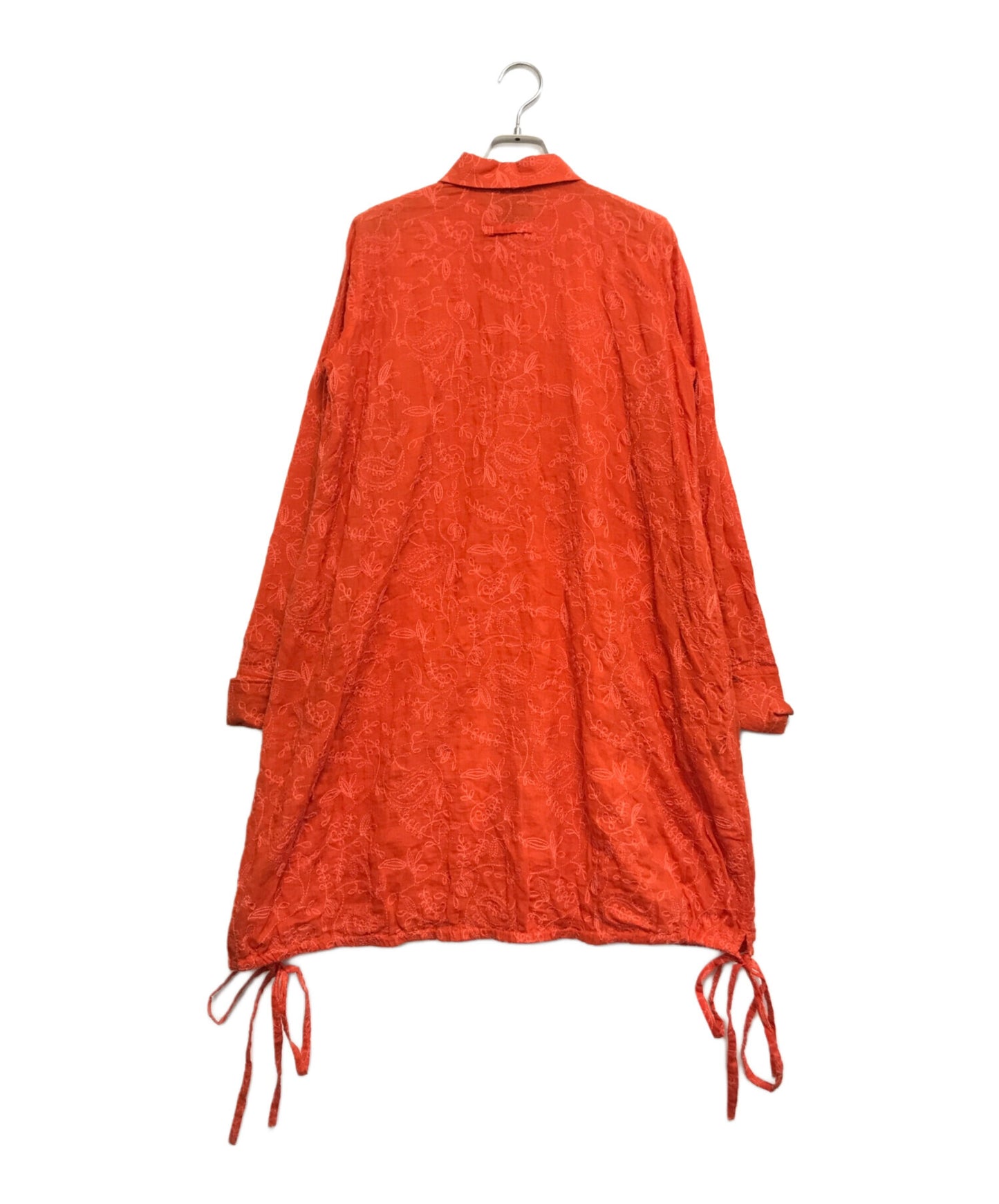 [Pre-owned] Jean Paul Gaultier FEMME Fully embroidered shirt dress with flower pattern 499994