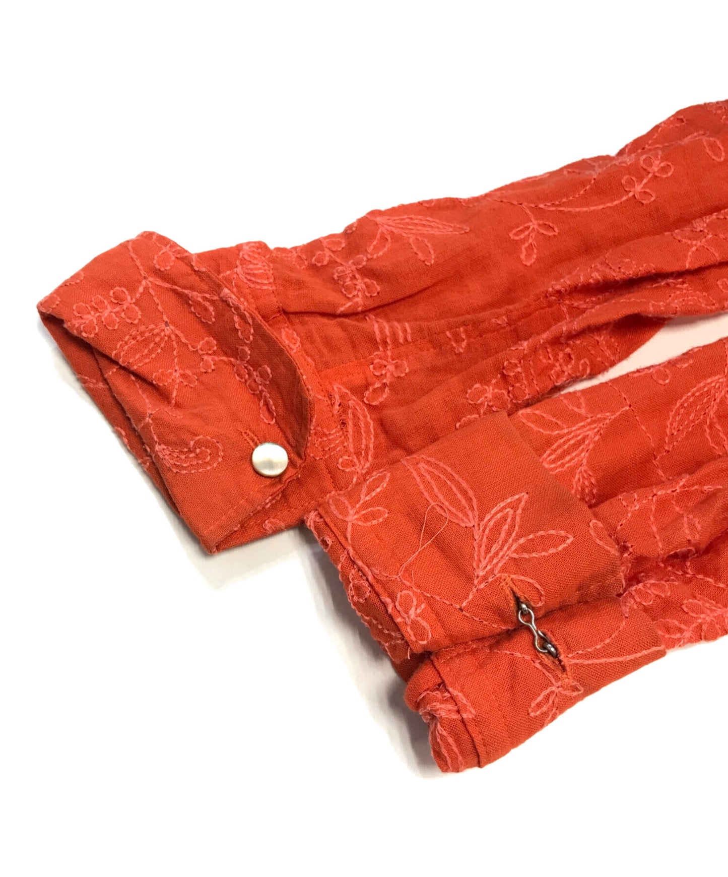 [Pre-owned] Jean Paul Gaultier FEMME Fully embroidered shirt dress with flower pattern 499994