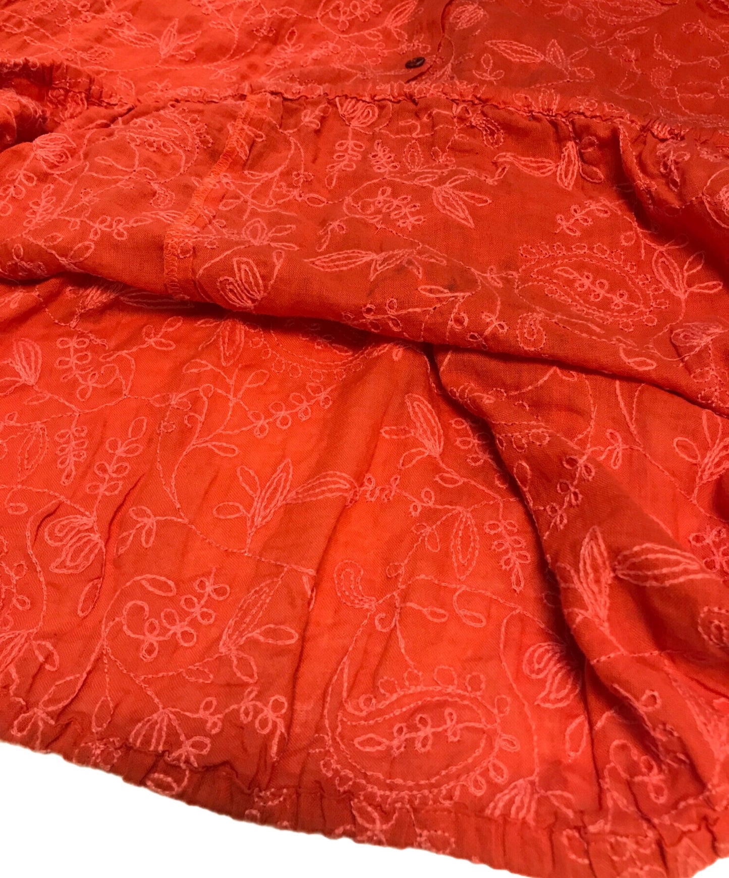 [Pre-owned] Jean Paul Gaultier FEMME Fully embroidered shirt dress with flower pattern 499994