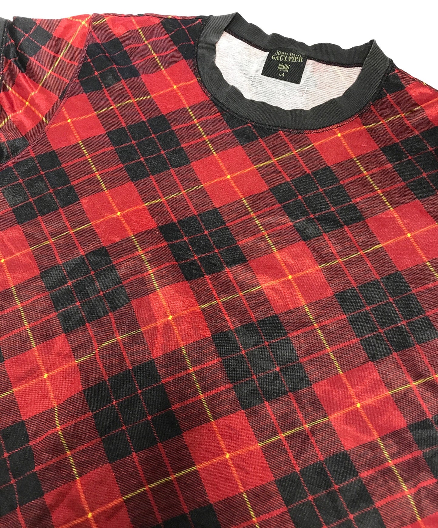 [Pre-owned] Jean Paul Gaultier homme Power Net Check T-Shirt