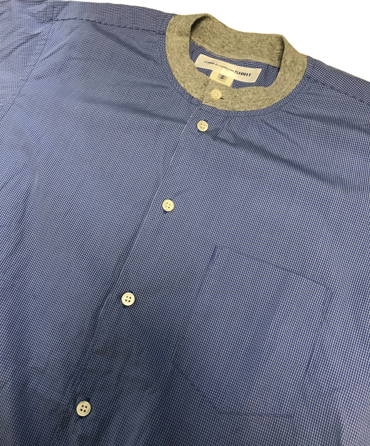 [Pre-owned] COMME des GARCONS SHIRT band-collar shirt S15024