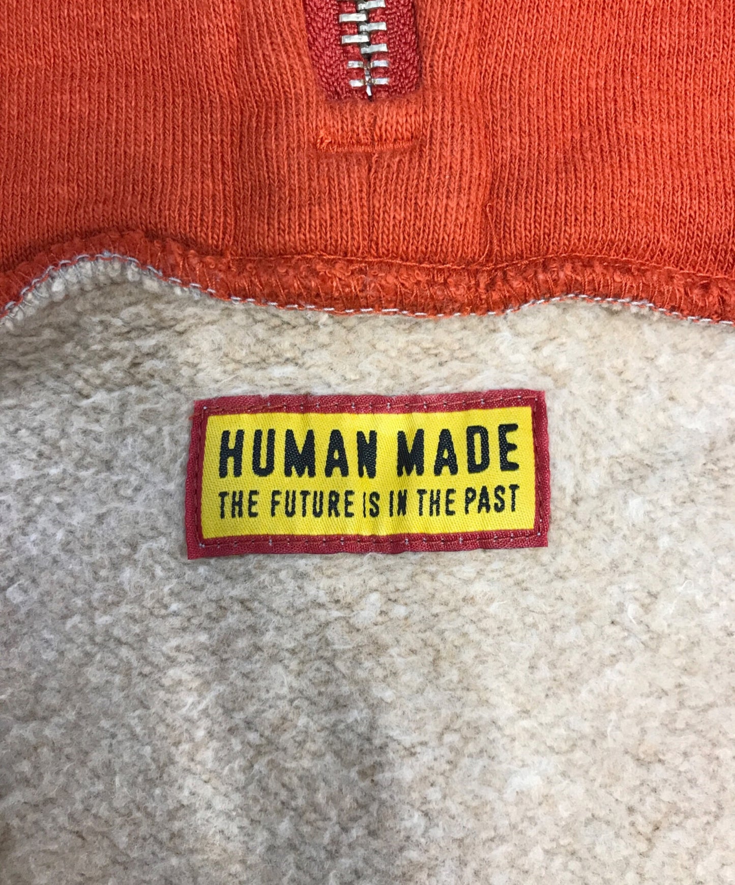 [Pre-owned] HUMAN MADE 2 Tone Half Zip Hoodie HM29CS010