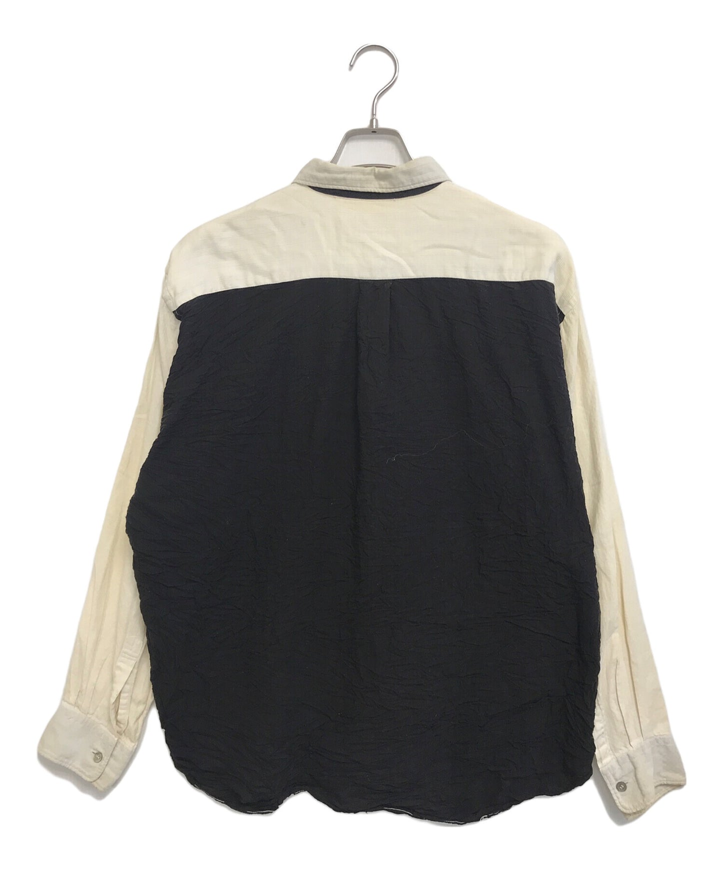 [Pre-owned] COMME des GARCONS HOMME PLUS 90's wrinkled bicolor shirt PB-050580