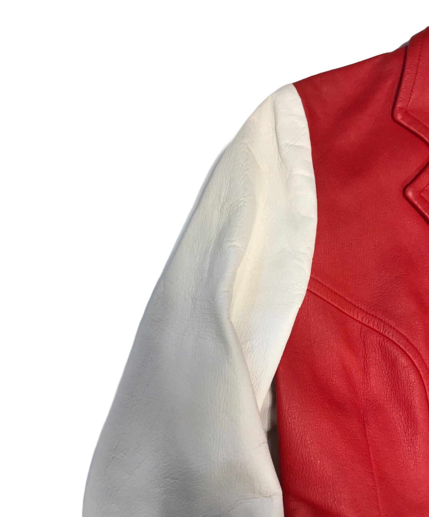 [Pre-owned] ROBE DE CHAMBRE COMME DES GARCONS Bicolor F leather jacket RJ-04014M