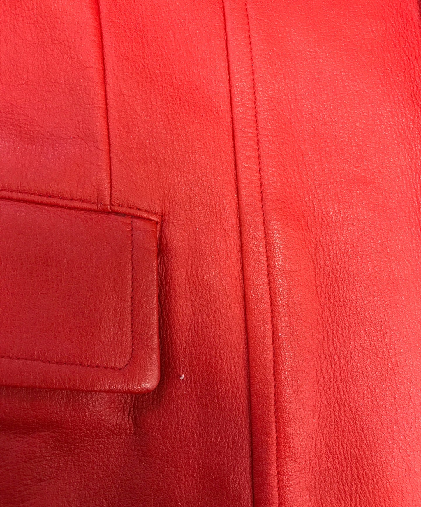 [Pre-owned] ROBE DE CHAMBRE COMME DES GARCONS Bicolor F leather jacket RJ-04014M