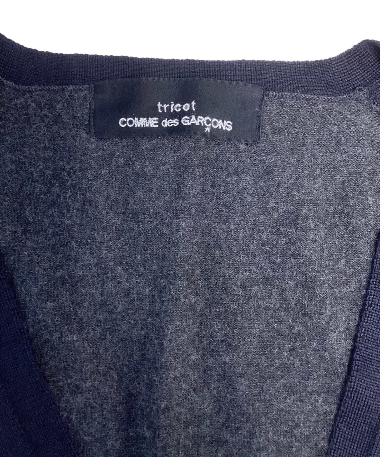 [Pre-owned] tricot COMME des GARCONS Bicolor Knit Cardigan TD-N003