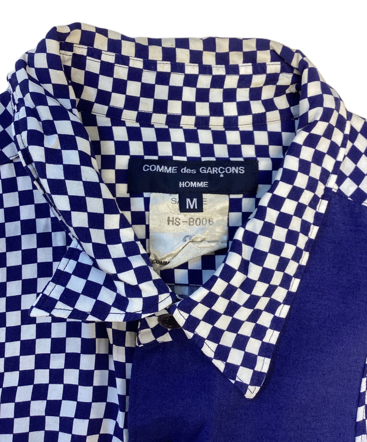 [Pre-owned] COMME des GARCONS HOMME checkered shirt HS-B006