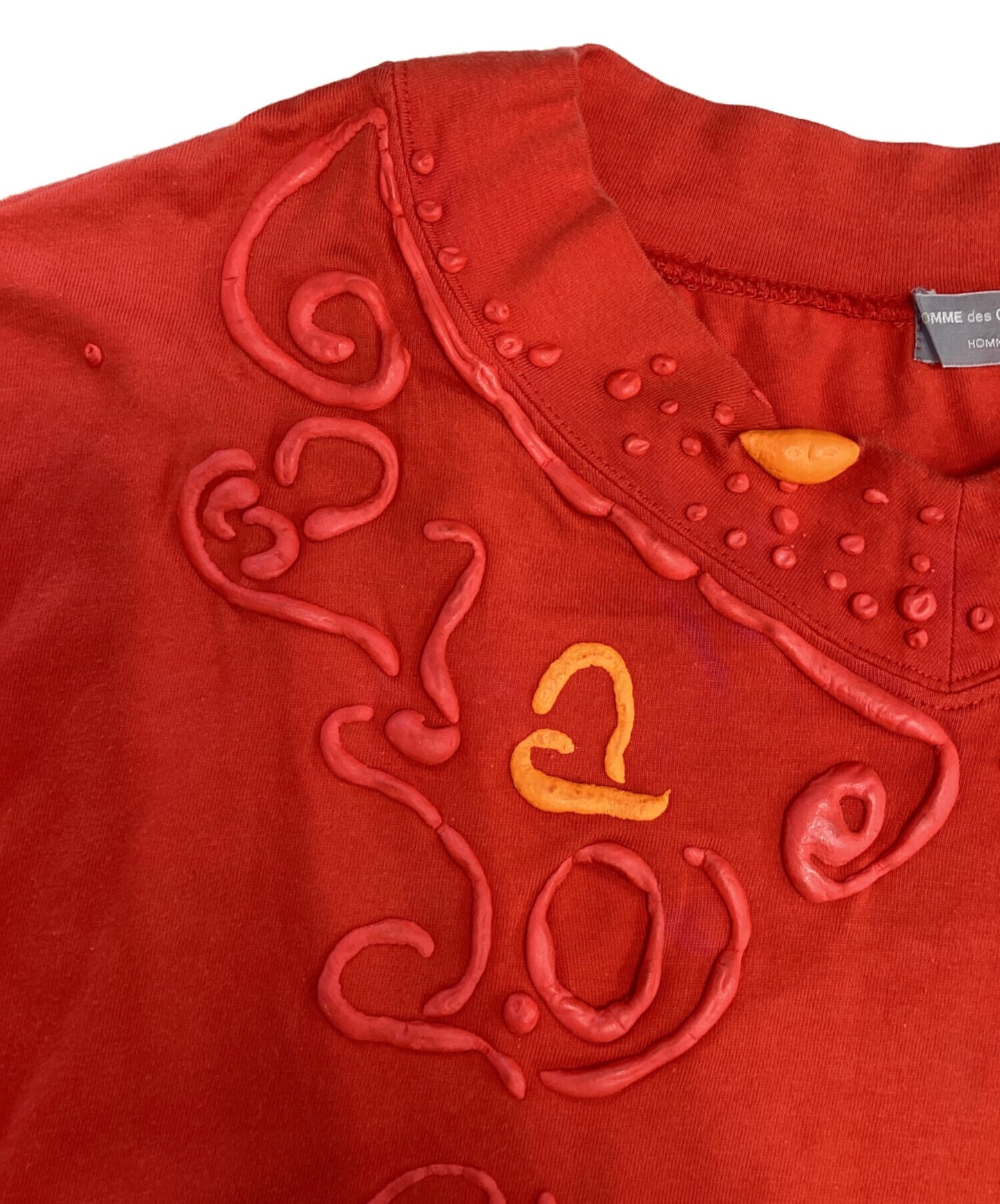 [Pre-owned] COMME des GARCONS HOMME Foam Print Damaged L/S Cut and Sewn HT-100240