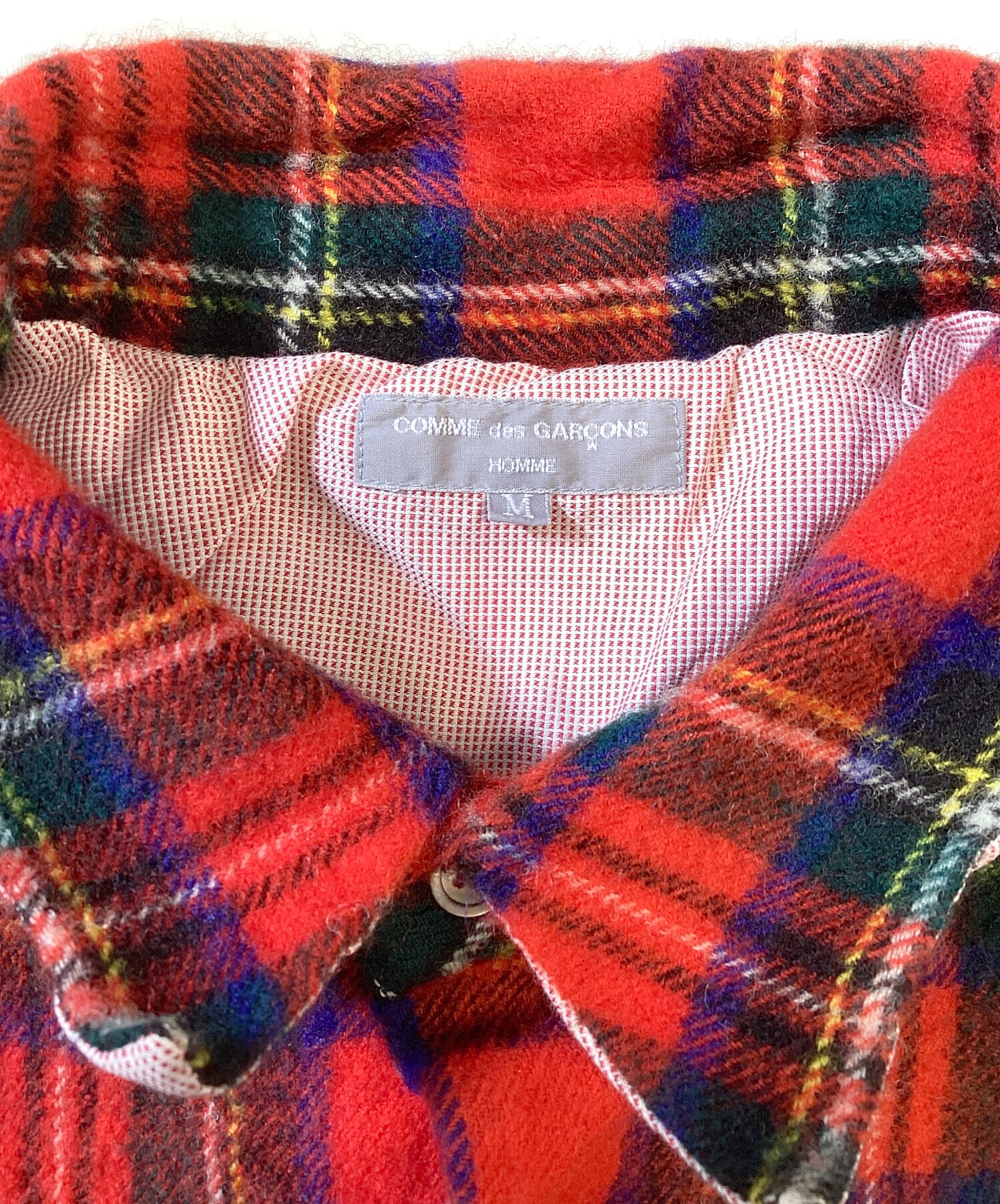 [Pre-owned] COMME des GARCONS HOMME Paneled Check Shirt