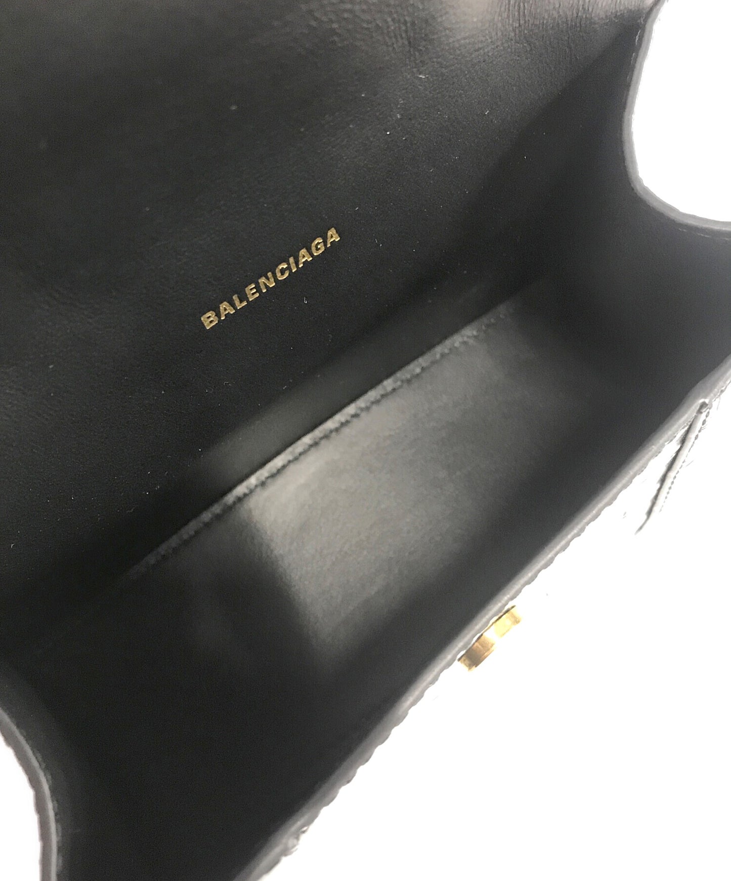 [Pre-owned] BALENCIAGA Crocodile-Embossed 2-Way Handbag 592833