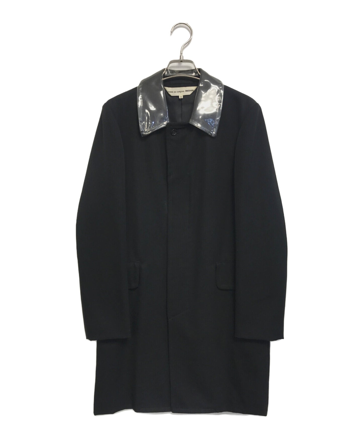 [Pre-owned] COMME des GARCONS NOIR Collar-switched stainless-steel collar coat GP-C202