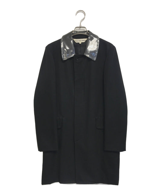 [Pre-owned] COMME des GARCONS NOIR Collar-switched stainless-steel collar coat GP-C202