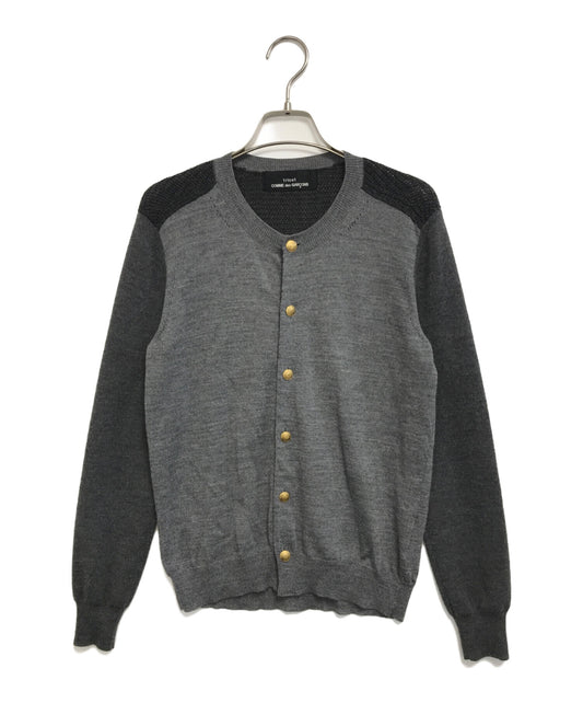 [Pre-owned] tricot COMME des GARCONS Contrast-Knit Cardigan TH-N002