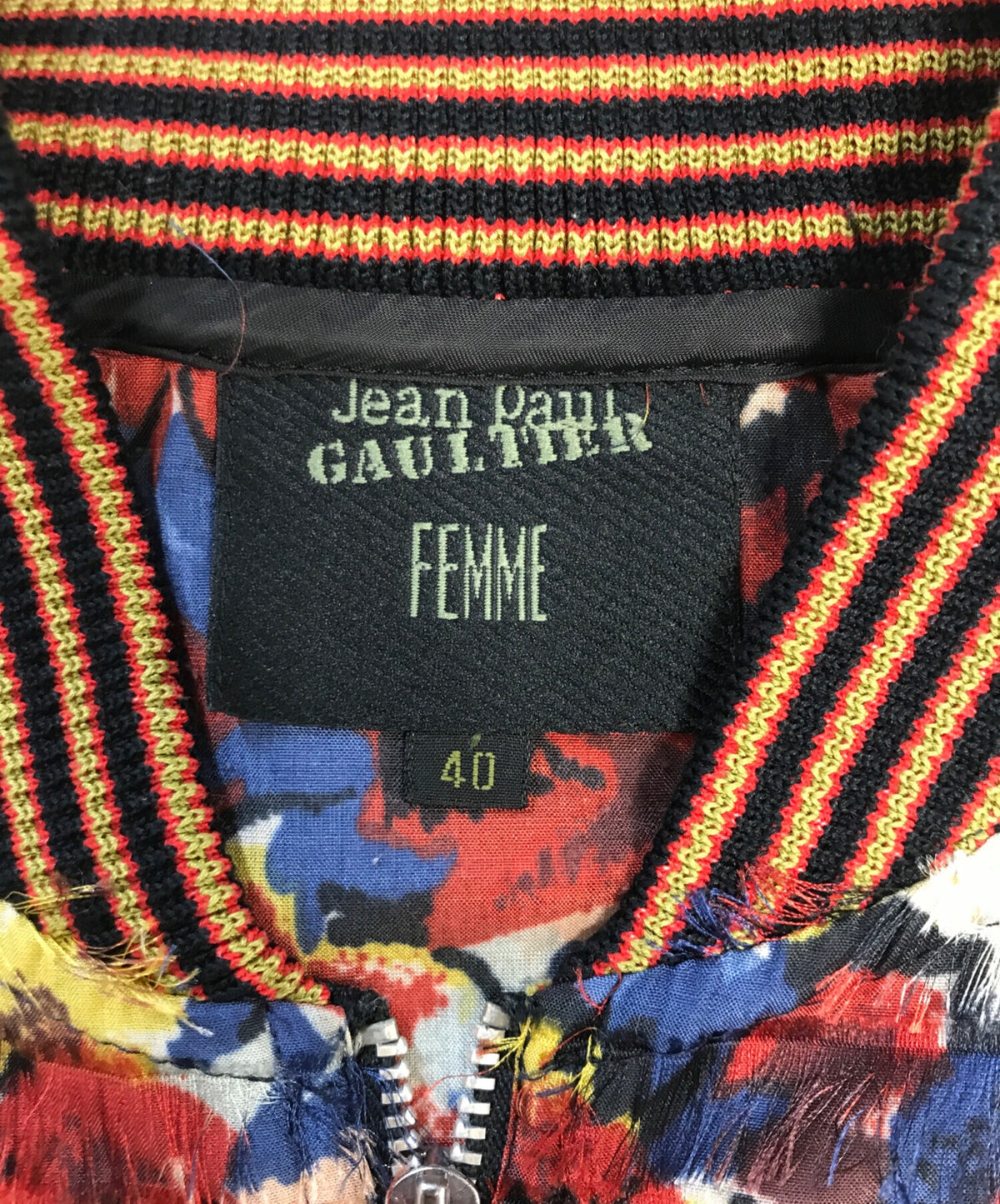 [Pre-owned] Jean Paul Gaultier FEMME All-Over Print Blouson
