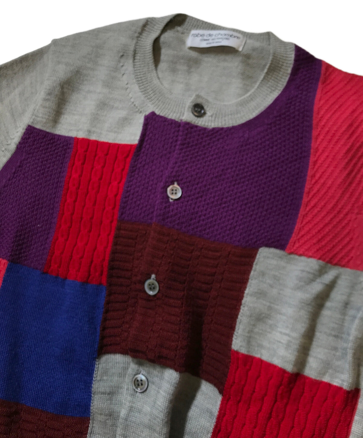 [Pre-owned] ROBE DE CHAMBRE COMME DES GARCONS Patchwork Knit Cardigan RG-N043