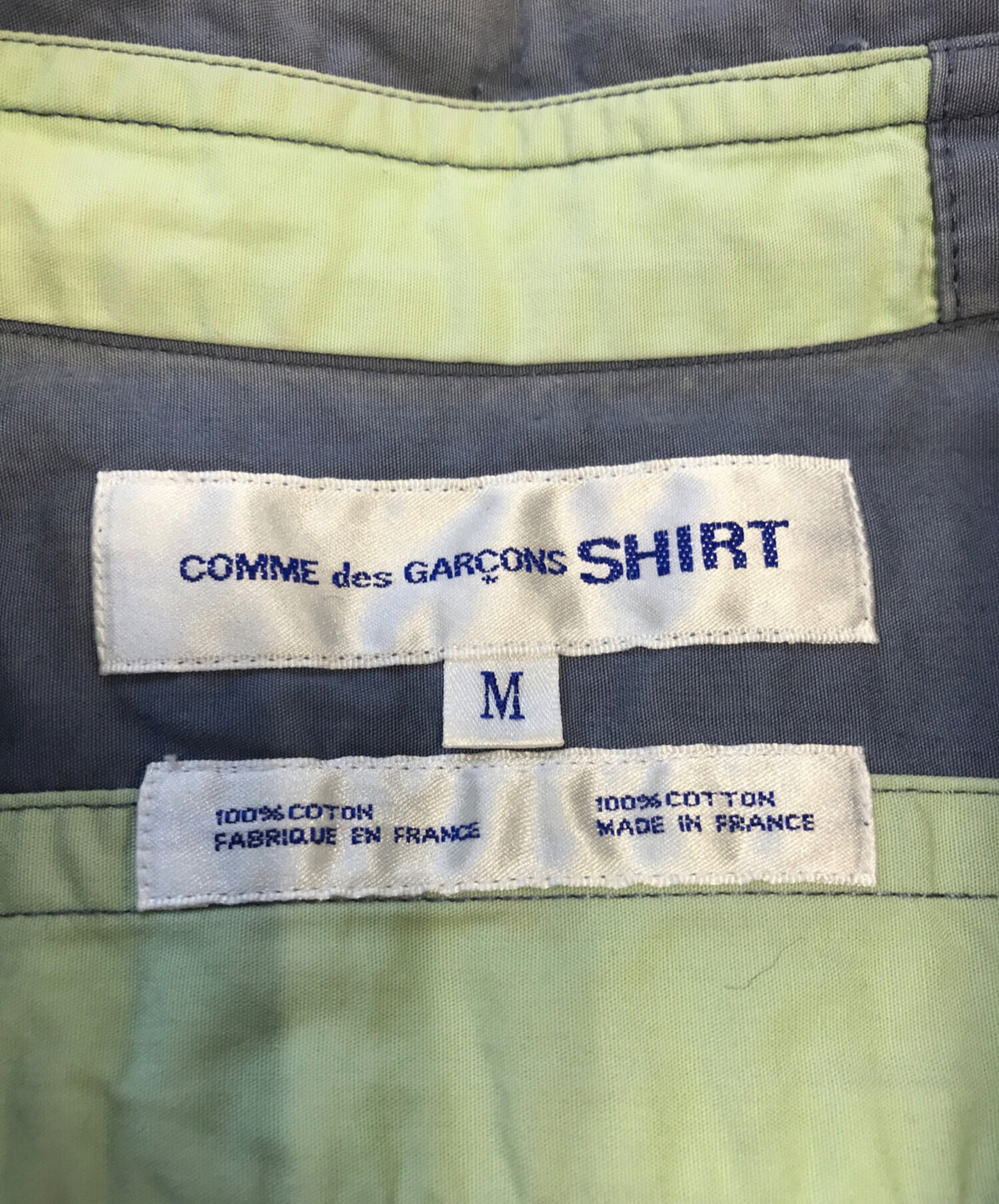 [Pre-owned] COMME des GARCONS SHIRT 3-Tone Patchwork Shirt S12116